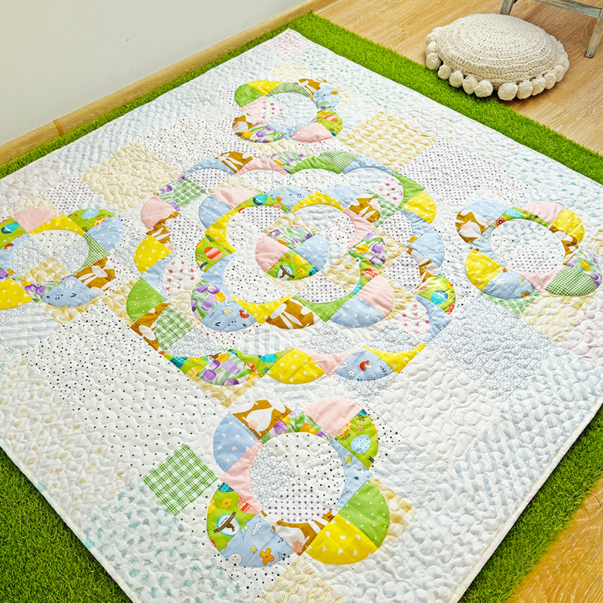 Floral Quilt Downloadable PDF Quilt Pattern