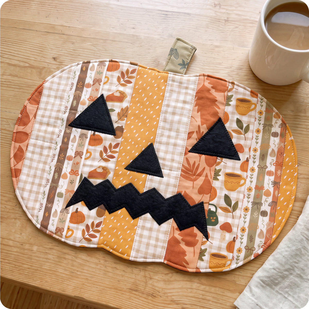 Pumpkin Placemat Digital PDF Pattern