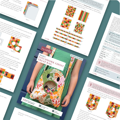 Patchwork Ghost Treat Bag Digital PDF Pattern