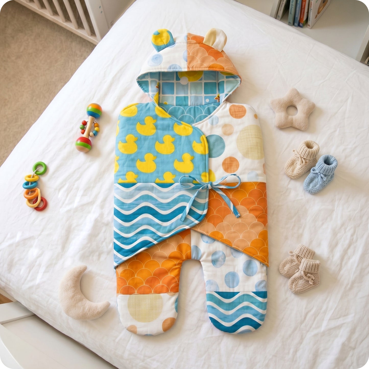 Quilted Baby Snuggle Wrap Digital PDF Pattern