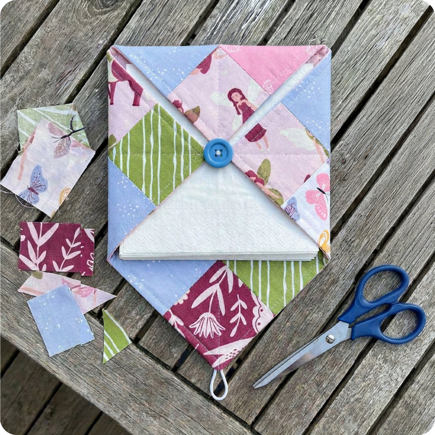 Patchwork Napkin Holder Digital PDF Pattern