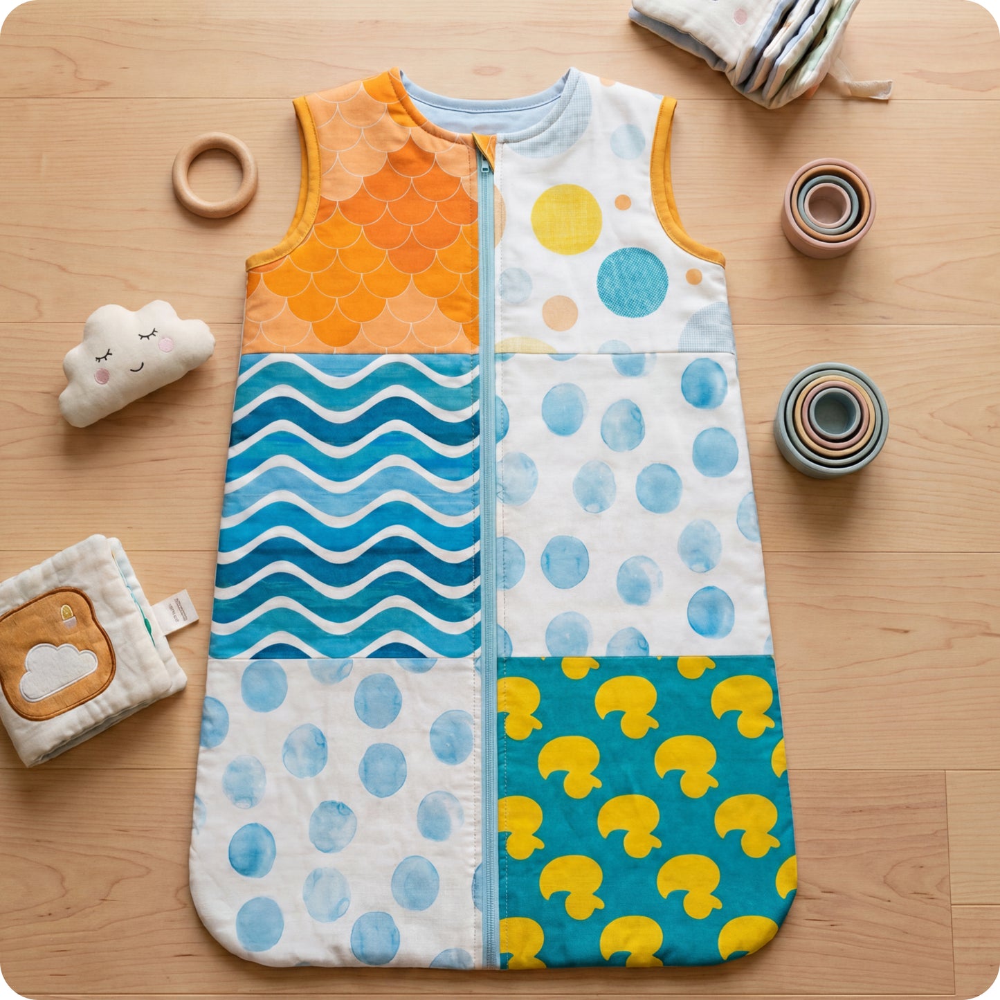 Patchwork Baby Sleeping Bag Digital PDF Pattern