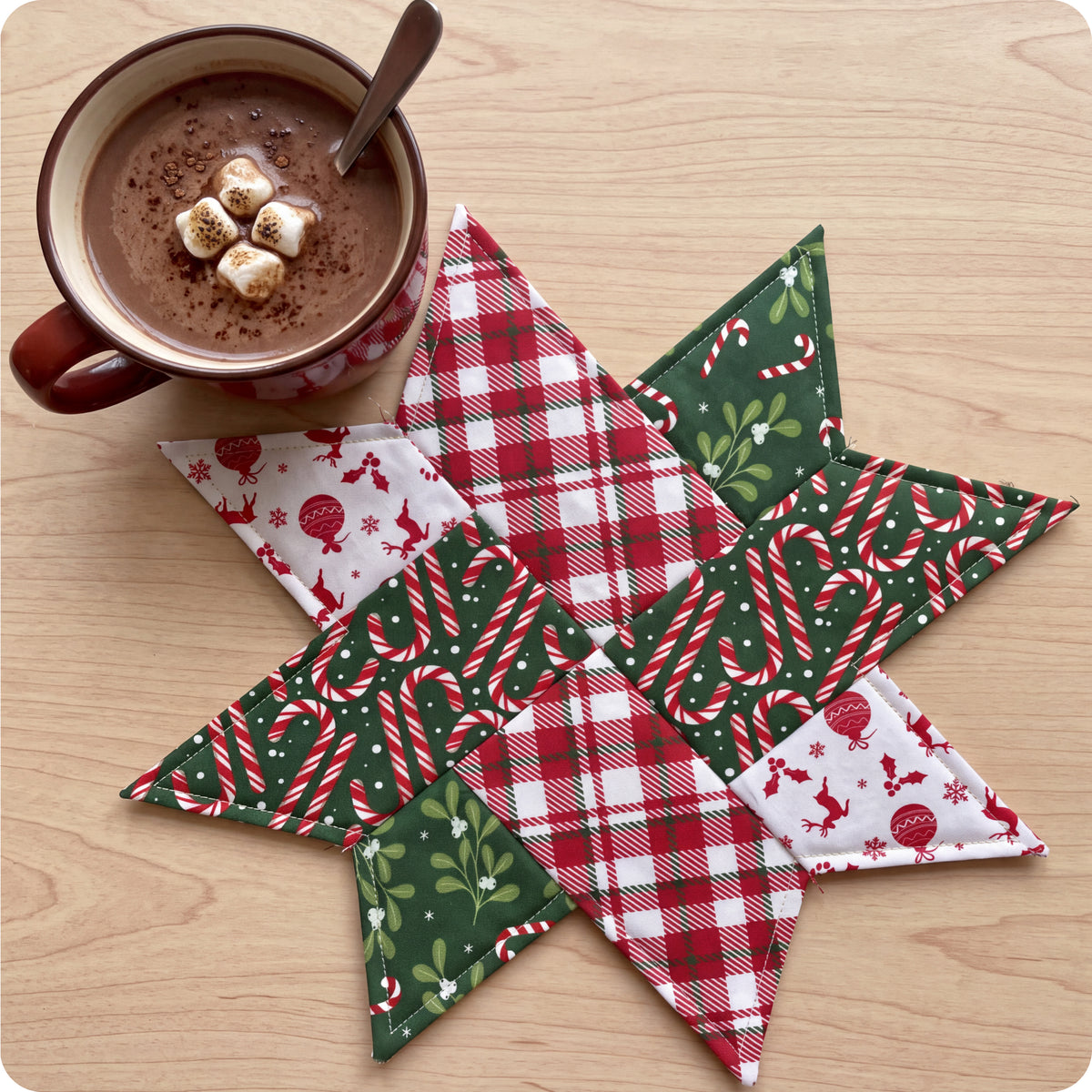 Merry Little Star Ornament Digital PDF Pattern