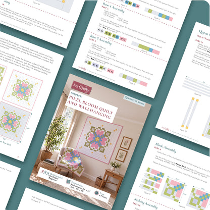 Pixel Bloom Quilt Digital PDF Pattern