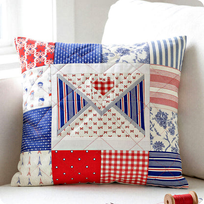 Patchwork Envelope Pillow Cover Digital PDF Pattern