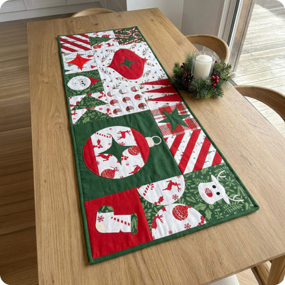 Christmas Keepsake Table Runner Digital PDF Pattern