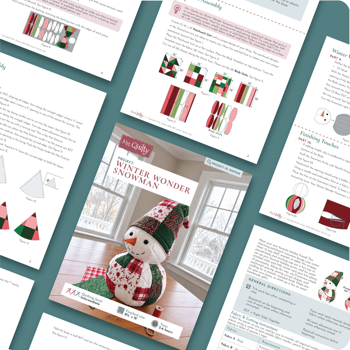 Winter Wonder Snowman Digital PDF Pattern