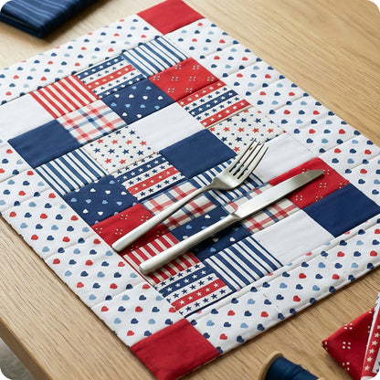 Patchwork of Liberty Placemat Digital PDF Pattern