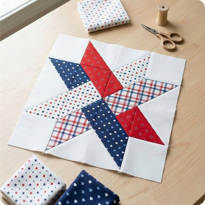 Stars of Freedom Block Digital PDF Pattern