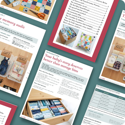 The Baby Memory Quilt Guide Downloadable PDF E-book
