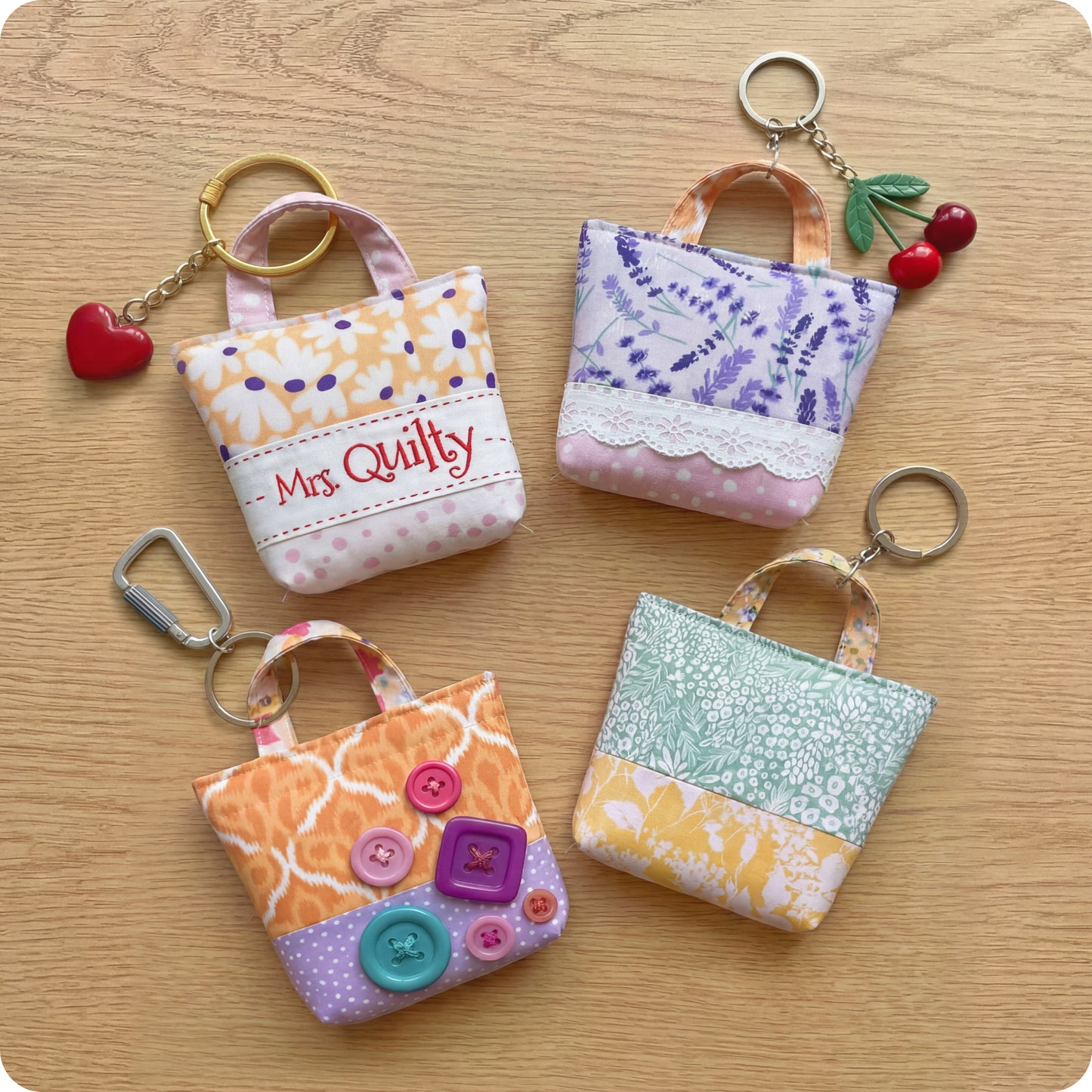 Tiny Tote Keychain Digital PDF Pattern