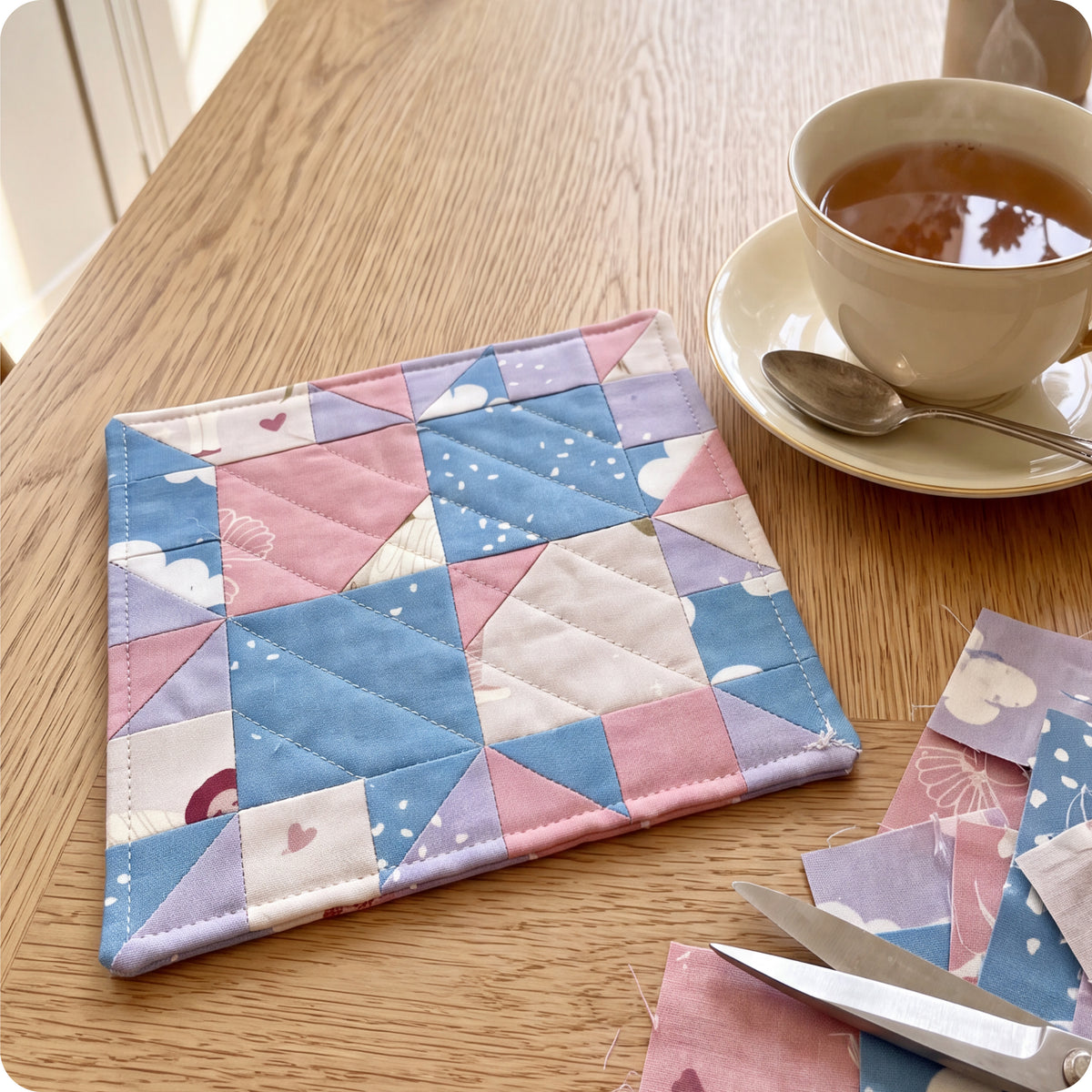 Corner Dance Coaster Digital PDF Pattern