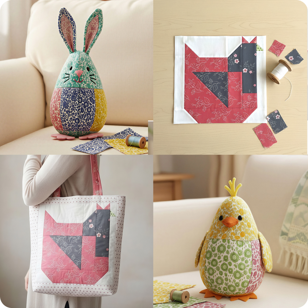 15 Downloadable PDF Easter Quilt Patterns