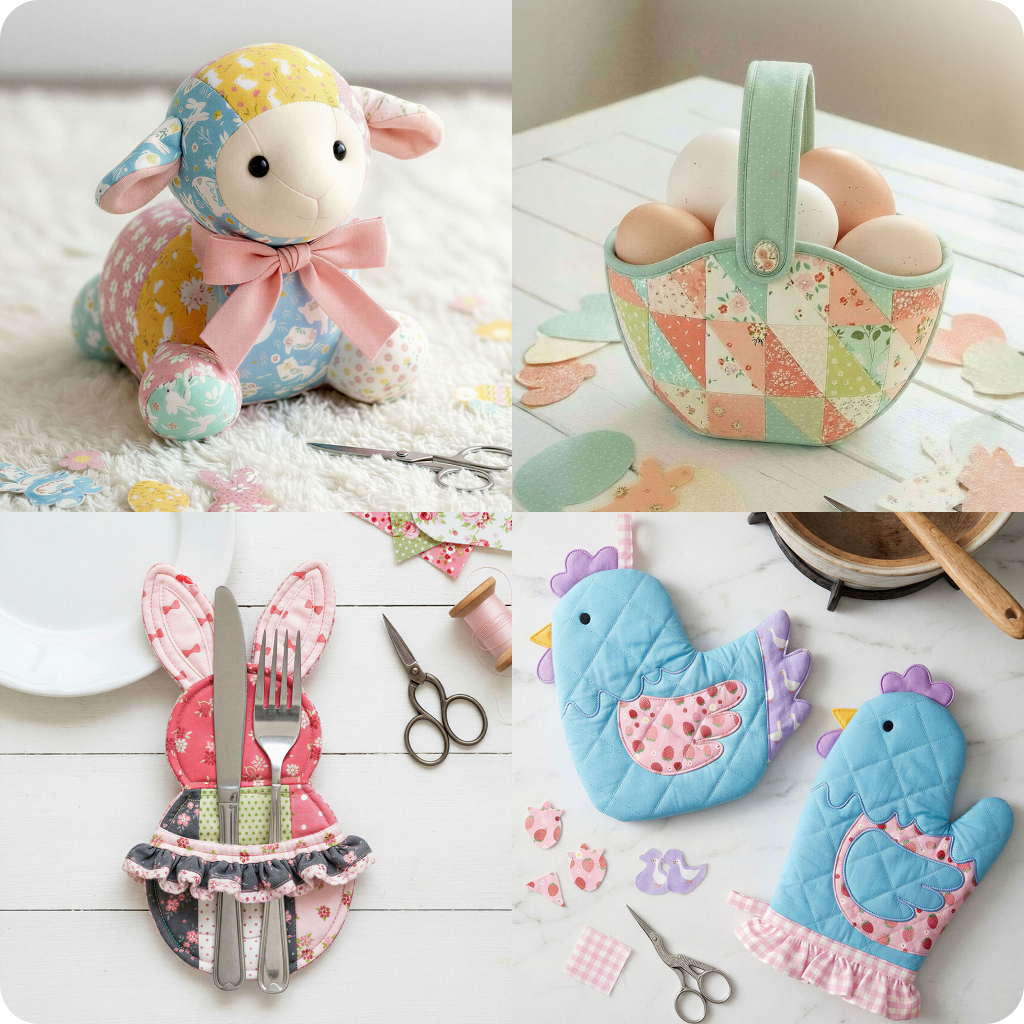 15 Downloadable PDF Easter Quilt Patterns