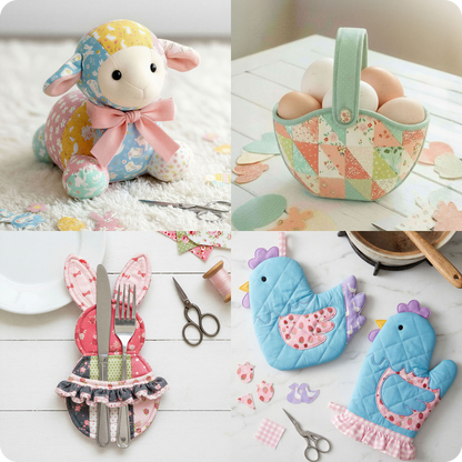 15 Downloadable PDF Easter Quilt Patterns