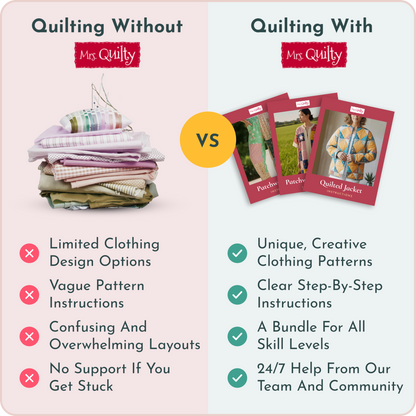 Mrs. Quilty Clothes - Bundle of 4 Digital Clothing Patterns