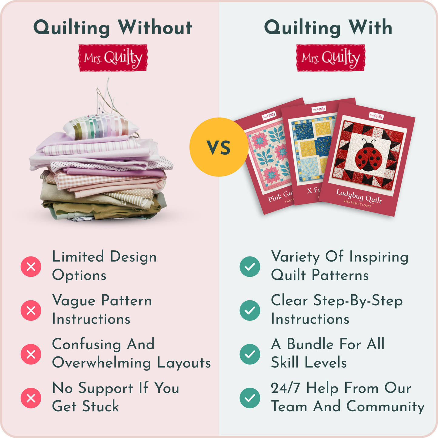 Mrs. Quilty Quilts - Bundle of 21 Digital Patterns