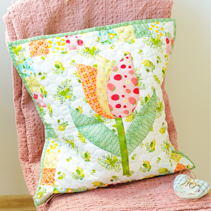Tulip Pillows Downloadable PDF Quilt Pattern