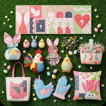 15 Downloadable PDF Easter Quilt Patterns