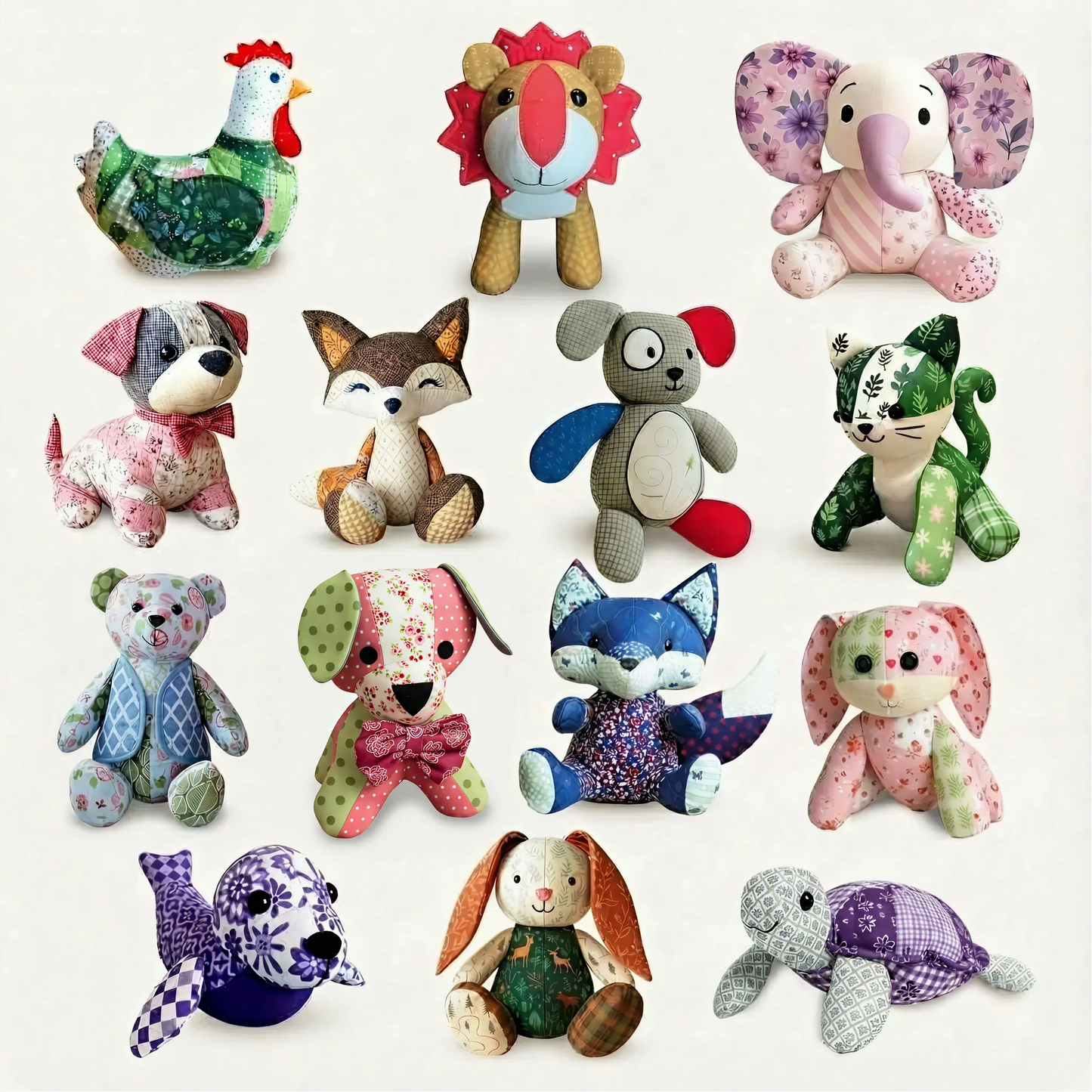 Mrs. Quilty Plushies – Bundle of 14 Quilted Patterns