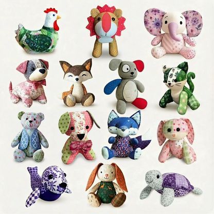 Mrs. Quilty Plushies – Bundle of 14 Quilted Patterns