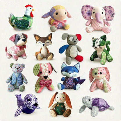 Mrs. Quilty Plushies – Bundle of 14 Quilted Patterns